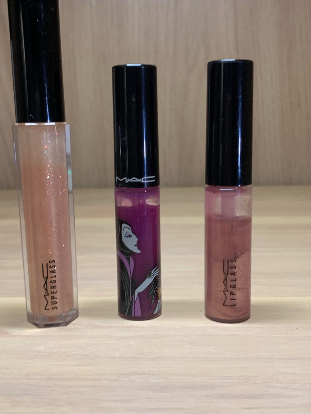 DISCONTINUED MAC Disney Maleficent, Sugar Overload, Nymphette Tube Set